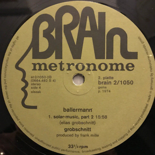Grobschnitt - Ballermann - Mint- 2 LP Record 1974 Brain Germany Original Vinyl - Krautrock / Prog Rock - Shuga Records