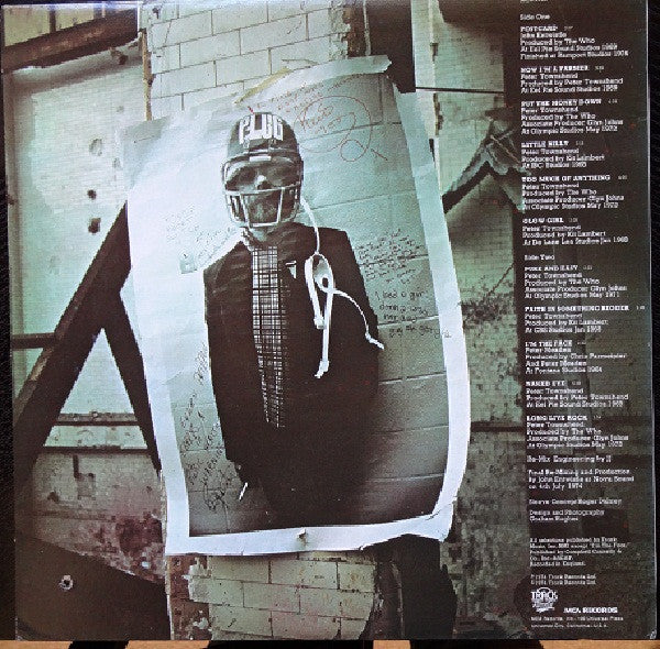 The Who ‎– Odds & Sods - Mint- LP Record 1974 Track MCA USA Original Vinyl, Die-Cut Cover, Poster & Insrert - Classic Rock / Hard Rock - Shuga Records