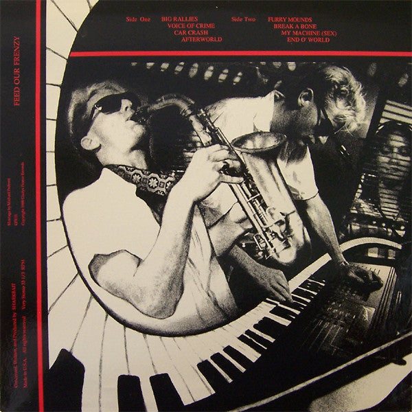 Sharkbait - Feed Our Frenzy - Mint- LP Record 1988 Gladys Pearce USA Vinyl - Rock / Industrial - Shuga Records