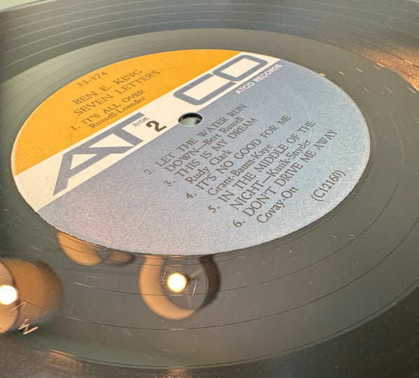 Ben E. King - Seven Letters - VG+ LP Record 1964 ATCO USA Original Vinyl - Soul / R&B - Shuga Records