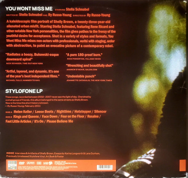 Stylofone - You Wont Miss Me - New LP Record 2011 Factory 25 USA Red Vinyl & DVD Movie - Soundtrack - Shuga Records