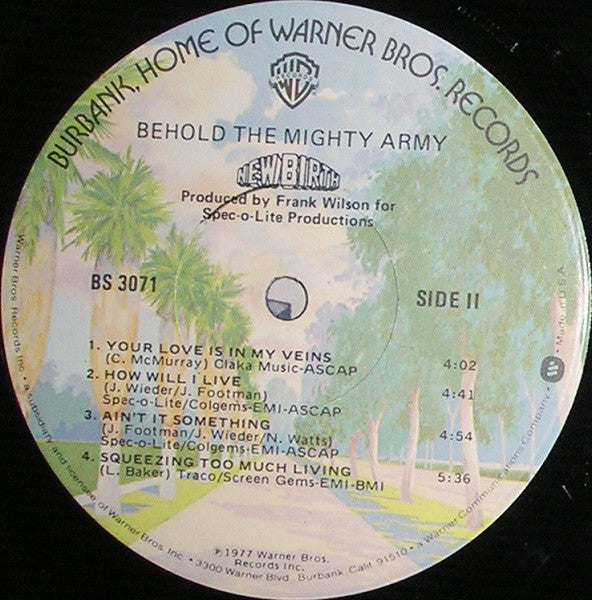 New Birth Featuring Leslie Wilson - Behold The Mighty Army - VG+ LP Record 1977 Warner Vinyl - Funk / Disco / Soul