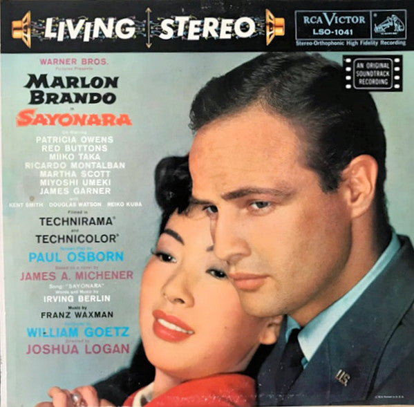 Franz Waxman / Marlon Brando - Sayonara: An Original Recording - VG+ LP Record 1958 RCA Living Stereo USA Vinyl - Soundtrack - Shuga Records