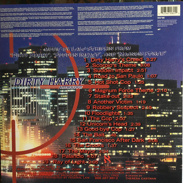 Lalo Schifrin - Dirty Harry Anthology - Mint- LP Record 1998 Simply Vinyl UK 180 gram Vinyl - Jazz / Jazz-Funk / Fusion - Shuga Records