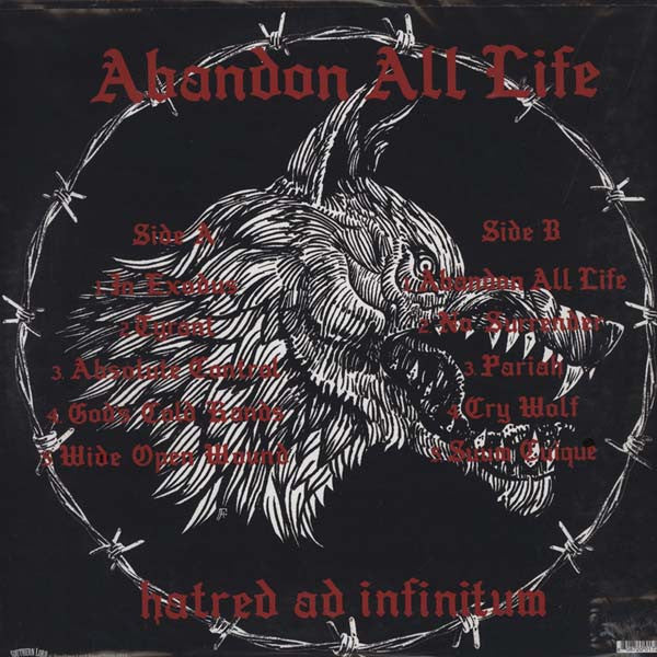Nails - Abandon All Life - VG+ LP Record 2013 Southern Lord Original Vinyl - Hardcore / Grindcore - Shuga Records