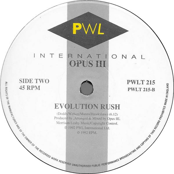 Opus III - It's A Fine Day - Mint- 12" Single Record 1992 PWL International UK Vinyl - Trance / Progressive House - Shuga Records