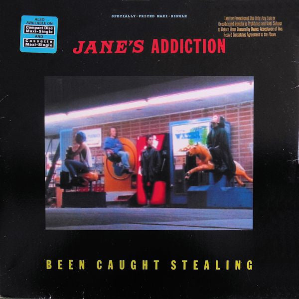 Jane's Addiction – Been Caught Stealing / Had A Dad - VG 12" Single Record 1990 Warner USA Promo Vinyl - Pop Rock / - Shuga Records