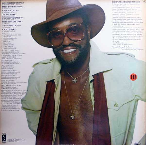 Billy Paul - Only The Strong Survive - VG+ LP Record 1977 Philadelphia International Holland- Soul / Disco - Shuga Records