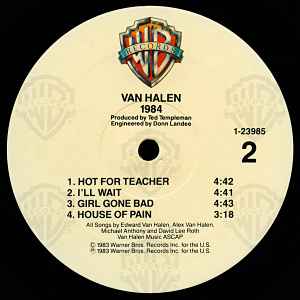 Van Halen ‎– 1984 - VG+ LP Record 1984 Warner QUIEX II USA Vinyl - Hard Rock / Pop Rock - Shuga Records