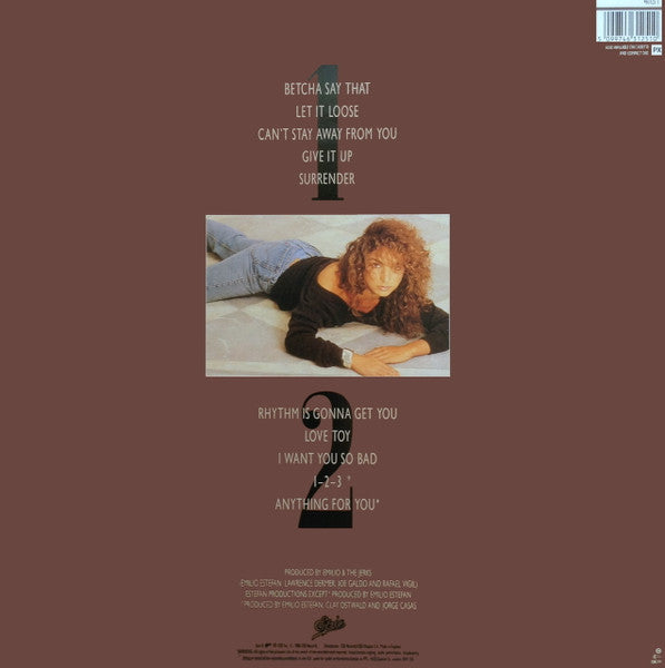 Gloria Estefan And Miami Sound Machine - Anything For You - VG+ LP Record 1988 Epic UK Vinyl & Insert - Synth-pop / Dance-Pop - Shuga Records