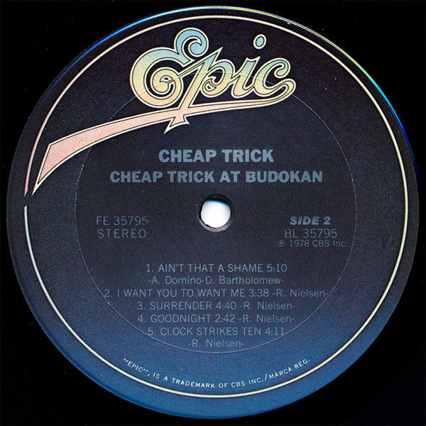 Cheap Trick - At Budokan Japan - VG+ LP Record 1979 Epic USA Vinyl & Booklet - Pop Rock / Power Pop - Shuga Records