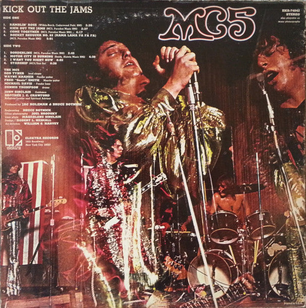 MC5 – Kick Out The Jams - VG LP Record 1969 Elektra USA Vinyl - Hard Rock / Garage Rock / Psychedelic Rock