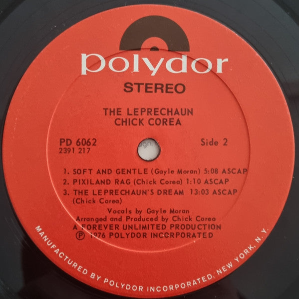Chick Corea - The Leprechaun - VG+ LP Record 1976 Polydor USA Vinyl - Jazz / Fusion - Shuga Records