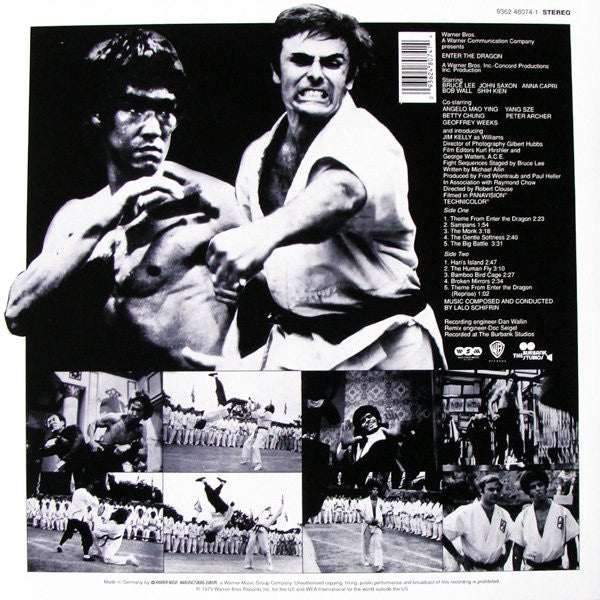 Lalo Schifrin - Enter The Dragon (Original Motion Picture 1973) - Mint- (VG cover) LP Record 2001 Warner UK Germany Vinyl - Soundtrack - Shuga Records