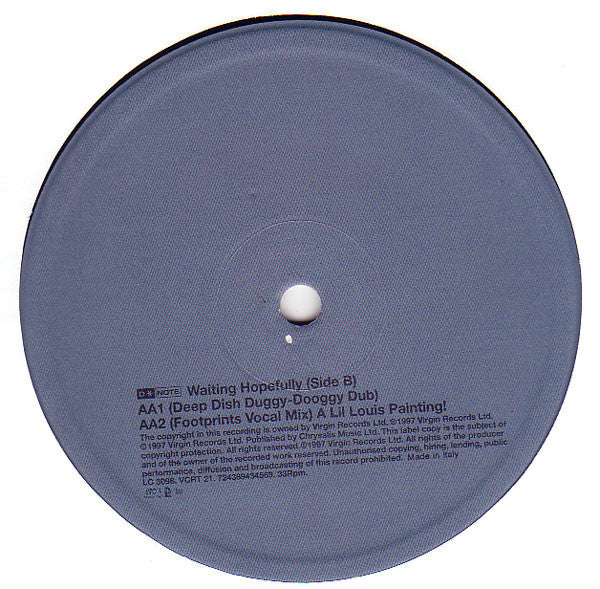 D*Note – Waiting Hopefully - VG+ 12" Single Record 1997 VC Recordings UK Vinyl - House - Shuga Records