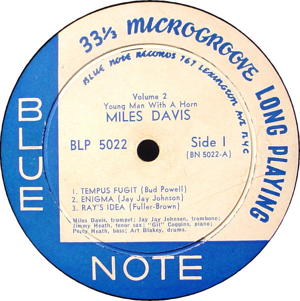 Miles Davis – Vol. 2 - VG+ 10" LP Record 1953 Blue Note Mono Original Vinyl - Jazz / Bop