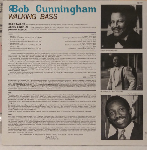 Bob Cunningham - Walking Bass - Mint- LP Record 1985 Nilva France Promo Vinyl - Jazz - Shuga Records