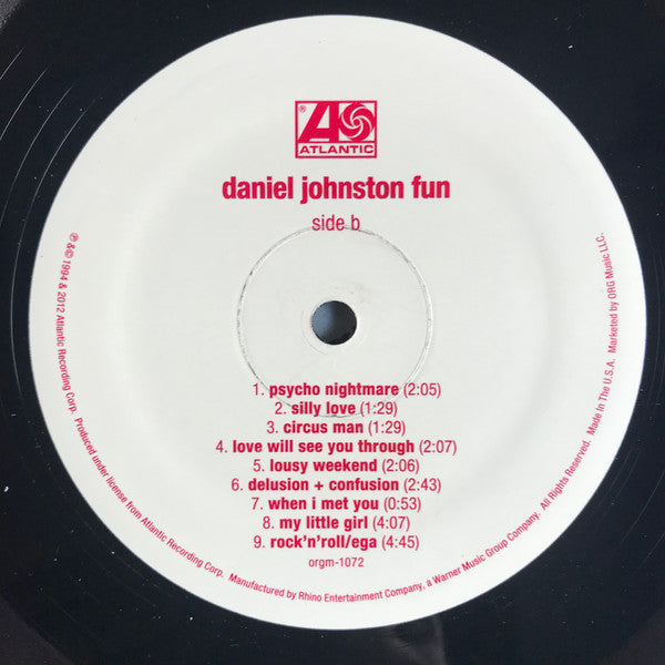 Daniel Johnston - Fun (1994) - Mint- LP Record Store Day 2013 ORG Music USA Vinyl - Rock / Lo-Fi - Shuga Records