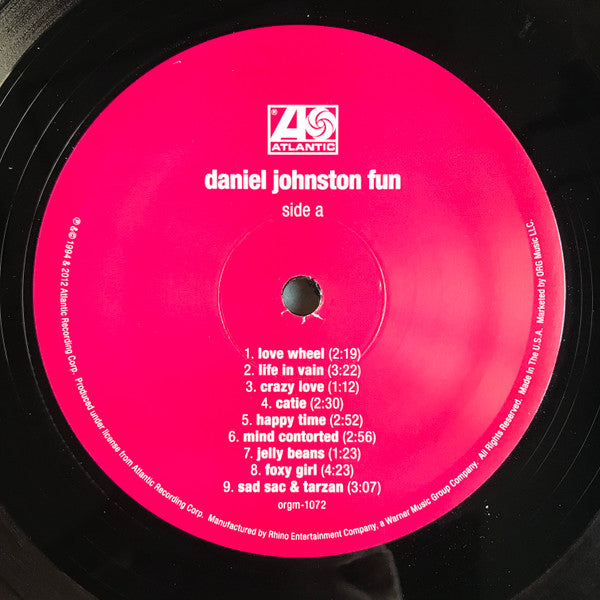 Daniel Johnston - Fun (1994) - Mint- LP Record Store Day 2013 ORG Music USA Vinyl - Rock / Lo-Fi - Shuga Records