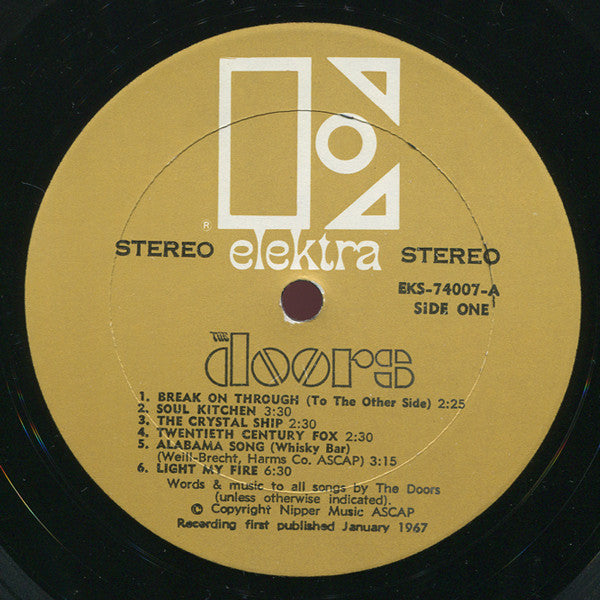 The Doors - The Doors - VG+ LP Record 1967 Elektra Stereo USA Vinyl Brown Gold Label - Psychedelic Rock / Classic Rock - Shuga Records
