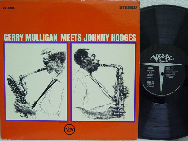 Gerry Mulligan & Johnny Hodges - Gerry Mulligan Meets Johnny Hodges - VG+ LP Record 1963 Verve USA Stereo Vinyl - Jazz / Bop - Shuga Records
