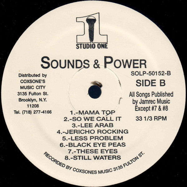 Ernest Ranglin - Sounds & Power - VG LP Record 1996 Studio One USA Vinyl - Reggae / Rocksteady - Shuga Records