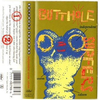 Butthole Surfers - Independent Worm Saloon - Used Cassette 1993 Capitol Tape - Alternative Rock - Shuga Records