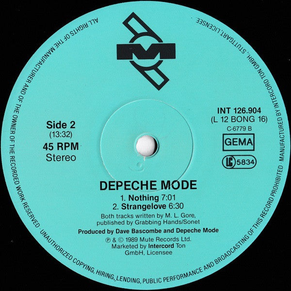 Depeche Mode - Remixes Of Everything Counts, Nothing And Strangelove - VG+ EP Record 1989 Mute Germany Vinyl - Synth-pop - Shuga Records