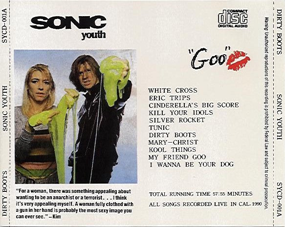 Sonic Youth - Dirty Boots - VG+ CD 1992 Europe RARE Unofficial - Alternative Rock - Shuga Records