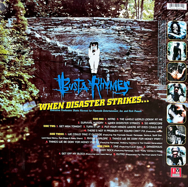 Busta Rhymes - When Disaster Strikes... - VG+ 2 LP Record 1997 Elektra USA Original Vinyl & Insert - Hip Hop - Shuga Records