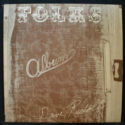 Dave Rudolf - Folks - VG+ LP Record 1976 Tunesmythe Private Press Outsider Illinois USA Vinyl & Book - Folk / Psychedelic - Shuga Records