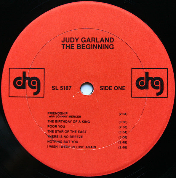 Judy Garland – The Beginning - Mint- LP Record 1979 DRG USA Vinyl - Jazz Vocal / Pop - Shuga Records