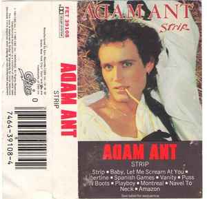 Adam Ant – Strip - Used Cassette 1983 Epic Tape - Pop Rock
