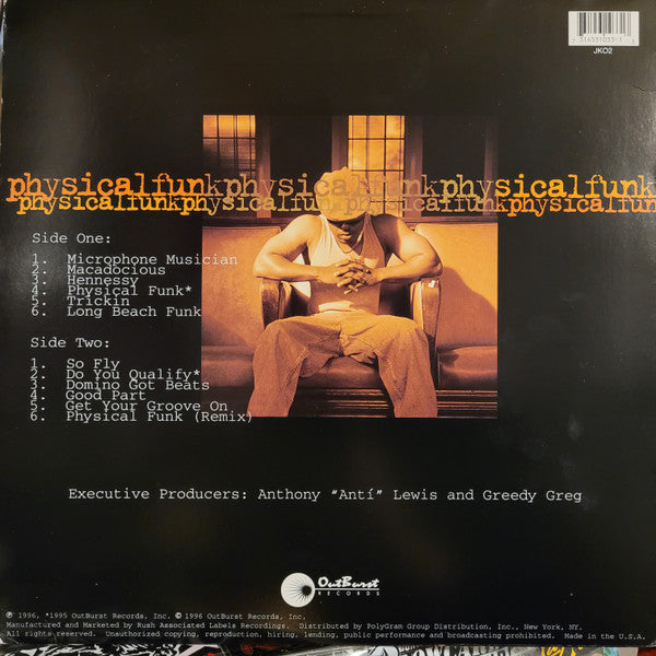 Domino - Physical Funk - VG+ LP Record 1996 Outburst USA Promo Vinyl - Hip Hop / G-Funk - Shuga Records