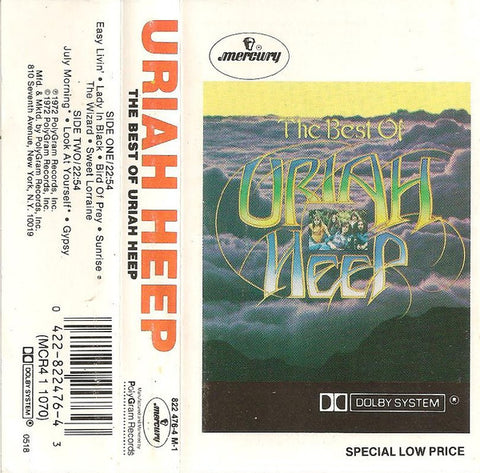 Uriah Heep – The Best Of Uriah Heep - Used Cassette 1976 Mercury Tape - Prog Rock