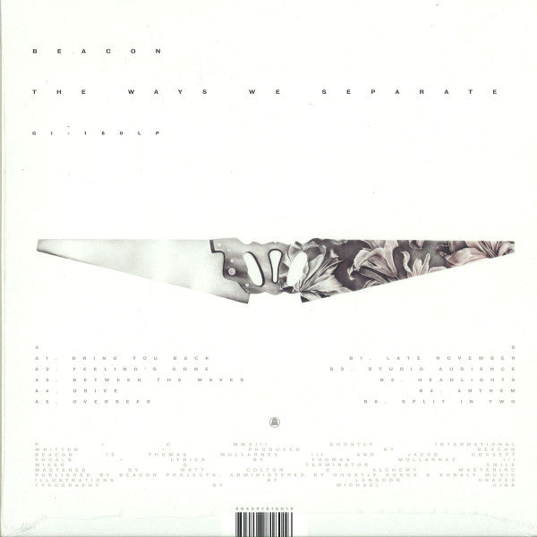 Beacon - The Ways We Separate - VG+ LP Record 2013 Ghostly International Black Vinyl - Electronic / Downtempo - Shuga Records