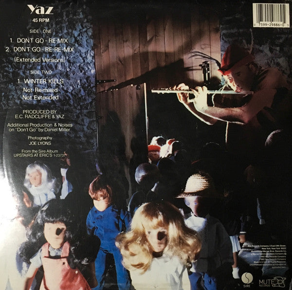 Yaz - Don't Go - Re-Mixes - Mint- 12" Single Record 1982 Sire Mute USA Vinyl - Synth-pop - Shuga Records