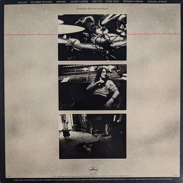 Rush - Permanent Waves - VG LP Record 1980 Mercury USA Original Vinyl - Hard Rock / Prog Rock - Shuga Records