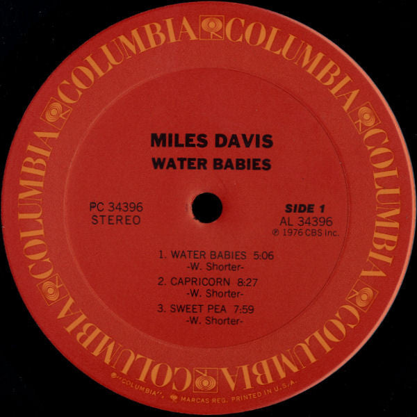 Miles Davis - Water Babies - VG+ LP Record 1977 Columbia USA Original Vinyl - Jazz / Fusion / Post Bop - Shuga Records