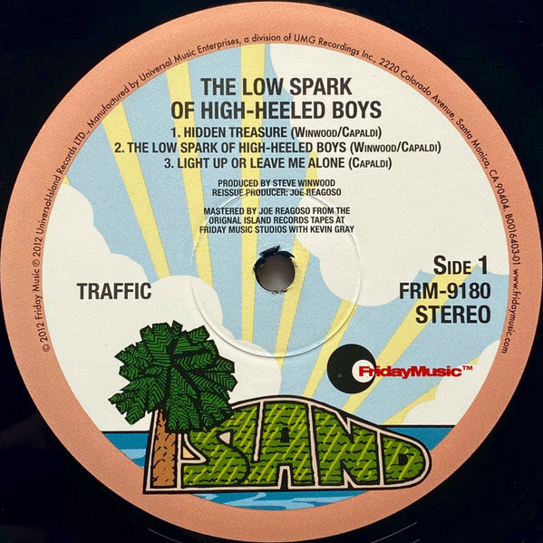 Traffic – The Low Spark Of High Heeled Boys (1971) - Mint- LP Record 2012 Island Friday Music USA 180 gram Vinyl - Classic Rock