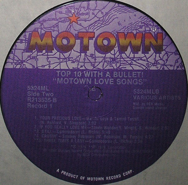 Various - Motown Love Songs / Motown Dance! Top 10 With A Bullet! - VG+ 2 LP Record 1984 Motown RCA Club USA Vinyl - Soul / Funk - Shuga Records