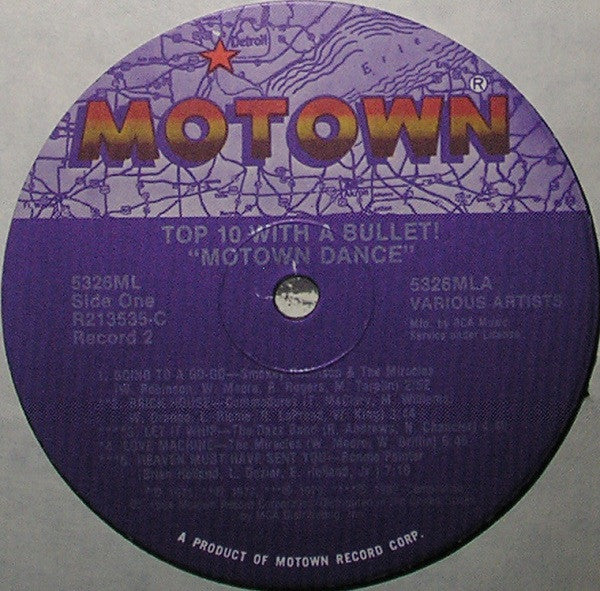 Various - Motown Love Songs / Motown Dance! Top 10 With A Bullet! - VG+ 2 LP Record 1984 Motown RCA Club USA Vinyl - Soul / Funk - Shuga Records
