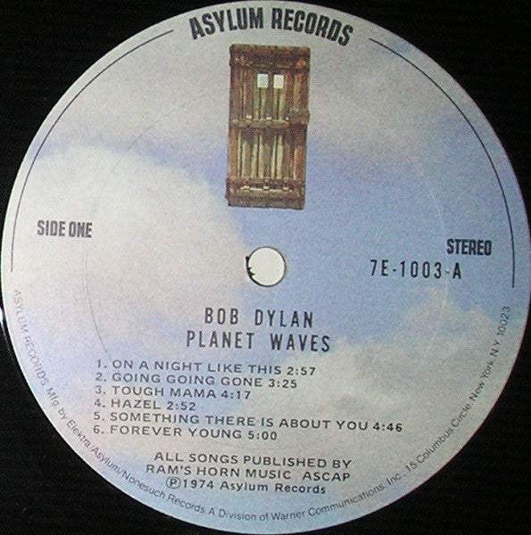 Bob Dylan - Planet Waves - VG+ LP Record 1974 Asylum USA Original Vinyl & Insert - Rock / Folk Rock / Classic Rock - Shuga Records