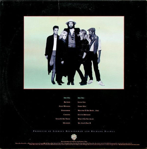 Fleetwood Mac - Tango In The Night - Mint- LP Record 1987 Warner Club Edition USA Original Vinyl - Pop Rock / Soft Rock - Shuga Records