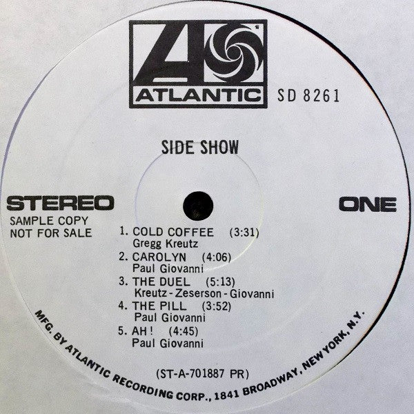 Side Show - Side Show - VG+ LP Record 1970 Atlantic White Label Promo Vinyl & Insert - Psychedelic Rock - Shuga Records