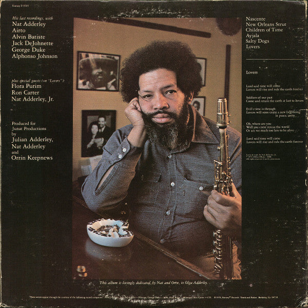Cannonball Adderley - Lovers - VG+ LP Record 1976 Fantasy USA Vinyl - Jazz / Fusion / Jazz-Funk - Shuga Records