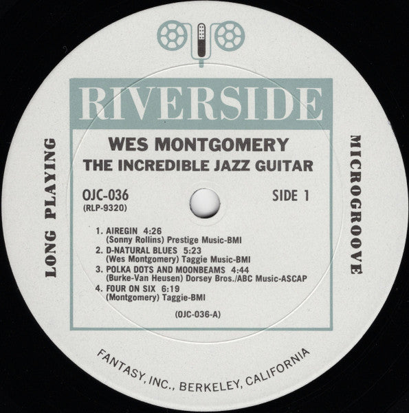 Wes Montgomery - The Incredible Jazz Guitar Of Wes Montgomery (1960) - VG+ LP Record 1982 Riverside Original Jazz Classics USA Vinyl & OBI - Jazz / Hard Bop - Shuga Records