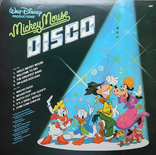 Various - Mickey Mouse Disco - VG+ LP Record 1979 Walt Disney Disneyland USA Vinyl - Funk / Children's - Shuga Records