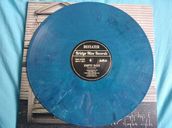 Defeater - Empty Days & Sleepless Nights - Mint- 2 LP Record 2011 Bridge Nine USA Teal Marbled Vinyl - Rock / Hardcore / Acoustic - Shuga Records