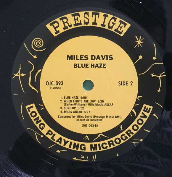 Miles Davis - Blue Haze (1954) - Mint- LP Record 2015 Prestige Original Jazz Classics USA Mono Vinyl - Jazz / Hard Bop - Shuga Records